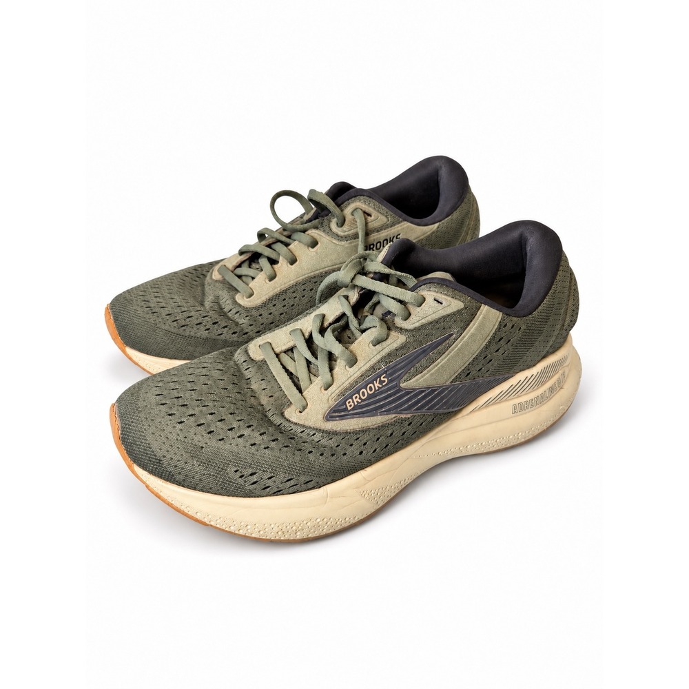 Brooks Adrenaline GTS 24 Mens Running Shoes 10.5 Olive Green 1104371D302